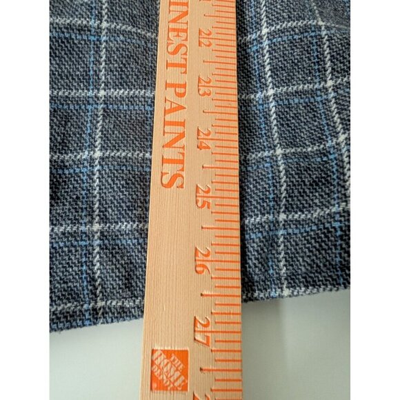 Sacred Threads Patchwork Plaid Jacket Womens Size Small/Medium Gray Fleece Lined - Picture 9 of 9